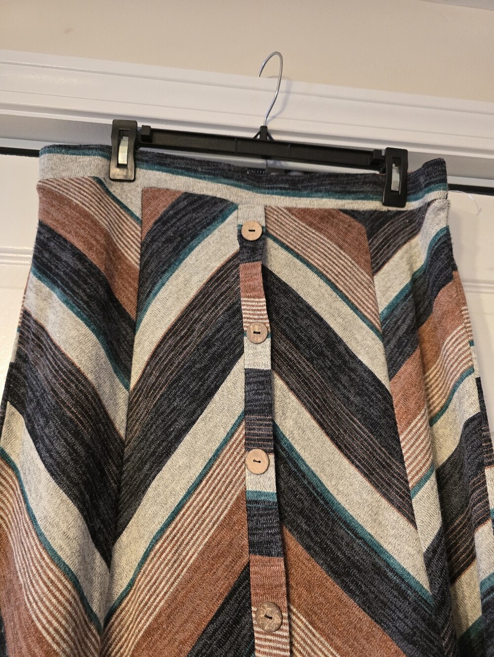 NWOT Modern Attraction Women's Knit A-line Midi Skirt Size XL